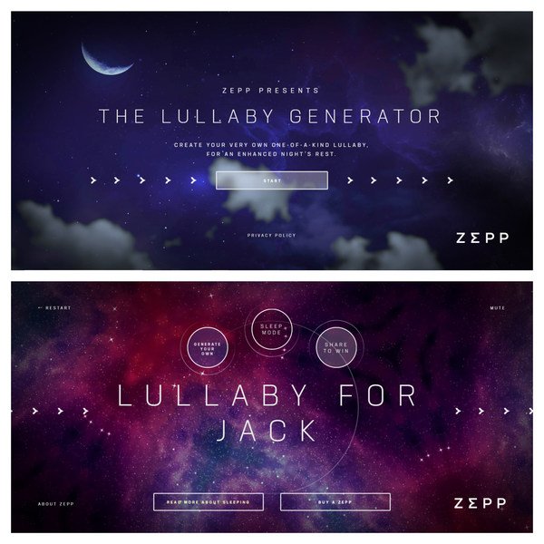 立刻創作自己的搖籃曲！ https://www.zepplullaby.com/